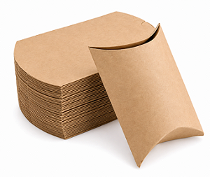 Caixa Almofada Kraft 11,5x9,5x3 - Pct com 10 Unidades