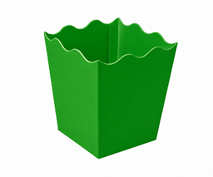 Cachepô / Caixa para Pipoca Verde Bandeira 8x8x10 - Pct com 10 Unidades