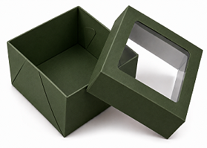 Caixa para 4 Brigadeiros 8x8x3,7 - Pct com 10 Unidades