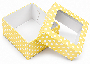 Caixa para 4 Brigadeiros 8x8x3,7 - Pct com 10 Unidades