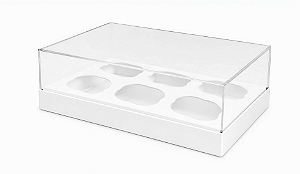 Caixas para 6 Mini Cupcakes - Pct com 10 Unidades