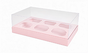 Caixas para 6 Mini Cupcakes - Pct com 10 Unidades