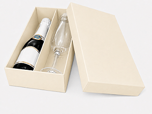 Caixas para Mini Vinho e Taça Sem Visor 21x12x6 - Pct com 10 Unidades