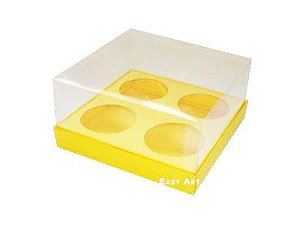 Caixa para 4 Mini Cupcakes - Pct com 10 Unidades