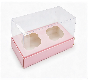 Caixas para 2 Mini Cupcakes - Pct com 10 Unidades