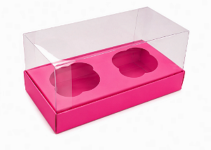 Caixas para 2 Mini Cupcakes - Pct com 10 Unidades
