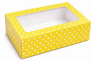 Caixa para 6 Brigadeiros 12x8x3,7 - Pct com 10 Unidades