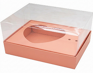 Caixa coração de Colher / 100g - Salmão - Pct com 10 Unidades