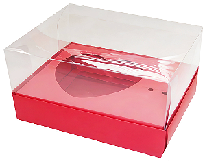 Caixa Coração de Colher / 100g - Vermelho - Pct com 10 Unidades