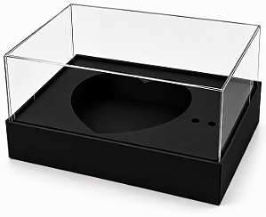 Caixa Coração de Colher / 100g - Preto - Pct com 10 Unidades