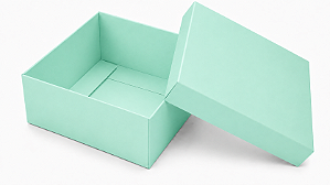 Caixa Tiffany Grande 8x8x3,7 - Pct com 10 unidades