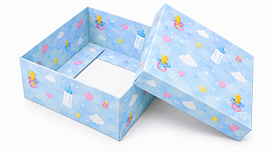 Caixa Tiffany Grande 8x8x3,7 - Pct com 10 unidades
