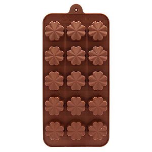 Formas de Silicone para Bombons Flor - 20,5x10,5x1,5
