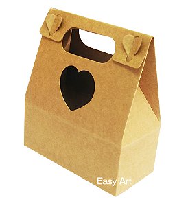 Caixa Maleta Coração - Pct com 10 Unidades