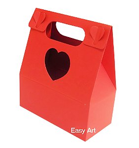 Caixa Maleta Coração - Pct com 10 Unidades