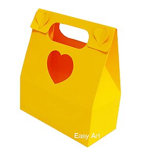 Caixa Maleta Coração - Pct com 10 Unidades