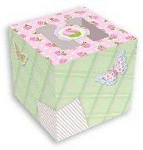 Caixa para cupcakes 8x8x8 - Pct com 8 unidades