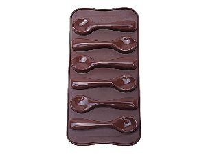 Formas de Silicone para Bombons - Colher - 21X11,5X1,5