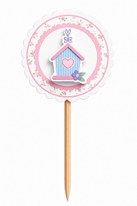 Toppers / Tags para Cupcakes - com 12 unidades