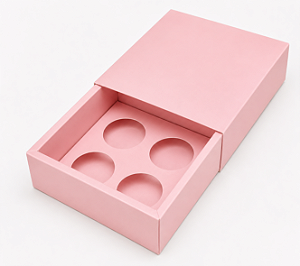 Caixas para 4 Brigadeiros 8,5x8,5x4,5 - Pct com 10 Unidades