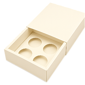Caixas para 4 Brigadeiros 8,5x8,5x4,5 - Pct com 10 Unidades