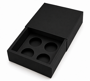 Caixas para 4 Brigadeiros 8,5x8,5x4,5 - Pct com 10 Unidades