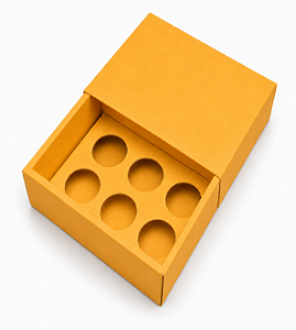 Caixas para 6 Brigadeiros sem Visor - Pct com 10 Unidades