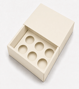 Caixas para 6 Brigadeiros sem Visor - Pct com 10 Unidades
