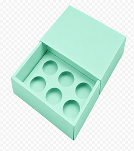 Caixas para 6 Brigadeiros sem Visor - Pct com 10 Unidades