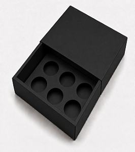 Caixas para 6 Brigadeiros sem Visor - Pct com 10 Unidades