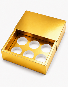 Caixas para 6 Brigadeiros sem Visor - Pct com 10 Unidades