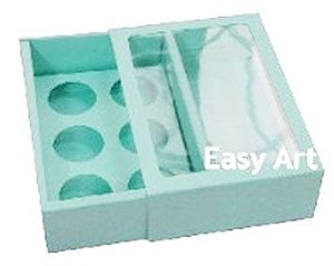 Caixas para 6 Brigadeiros com Visor - Pct com 10 Unidades