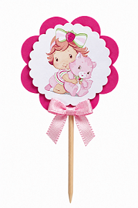 Toppers / Tags para Cupcakes - Pct com 12 unidades