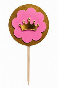 Toppers / Tags para Cupcakes - Pct com 12 unidades