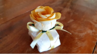 Mini Flores para Bem Casados / Tecido - Mini Botão - Pct com 50 Unidades