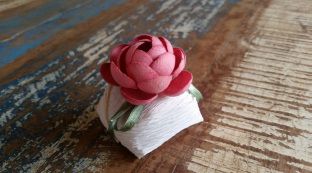 Mini Flores para Bem Casados / Tecido - Mini Amarilis