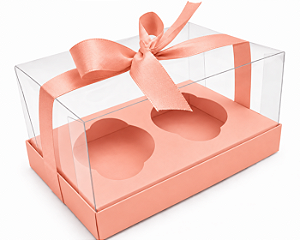 Caixas para 02 Cupcakes 17,5x11x9 - Pct com 10 Unidades