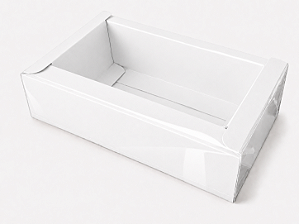 Caixa Borda Larga 3 Mini Velas Potes Geleinha 17x10x4,5 - 10 Und