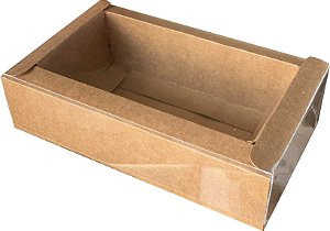 Caixa Borda Larga 3 Mini Velas Potes Geleinha 17x10x4,5 - 10 Und