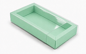 Caixa para 8 Brigadeiros / Tampa Transparente 20,2x12x3,5 - Pct com 10 Unidades