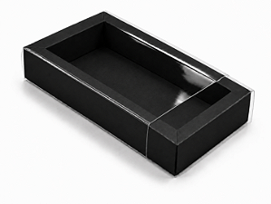 Caixa para 8 Brigadeiros / Tampa Transparente 20,2x12x3,5 - Pct com 10 Unidades
