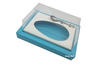Caixa para Ovos de Colher 350g Azul Tiffany / Branco