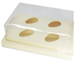 Caixa para Ovos de Colher 4X 50g - Pct com 10 Unidades