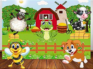 Kit com 5 Alinhavos Fazendinha Brinquedo Educativo Infantil em MDF com Cordão - KIT 1