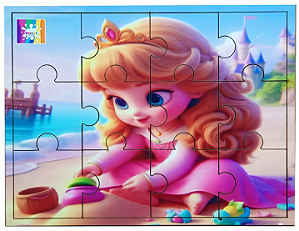 Jogo Brinquedo Quebra-Cabeça Infantil em MDF Educativo Criatividade Coordenação Motora