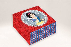 Caixa Princesa Branca de Neve / 04 Brigadeiros - 8x8x3,5