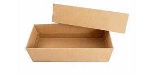 Caixa Multiúso 18,5x7,5x5 cm - Kraft / Pacote com 10 Unidades