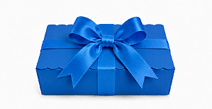 Caixinha para Biscoitos e Presentes / Azul Turquesa - Pct com 10 Unidades
