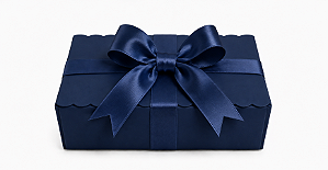 Caixinha para Biscoitos e Presentes / Azul Marinho - Pct com 10 Unidades