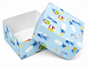 Caixa para 4 Brigadeiros 7x7x3,5 - Pct com 10 Unidades